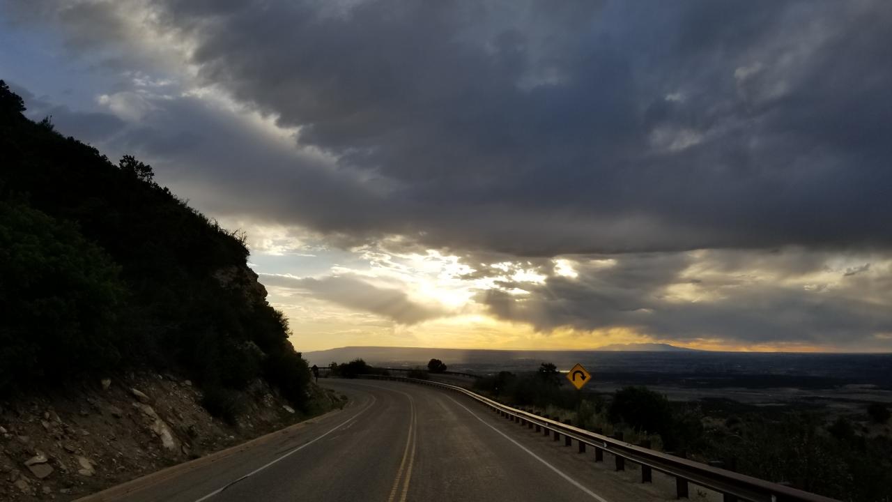 Curvy Road in Mesa Verde National Park