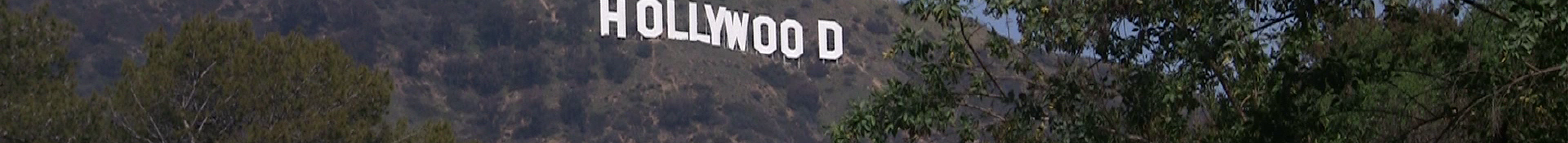 A view of the Hollywood sign in Los Angeles California