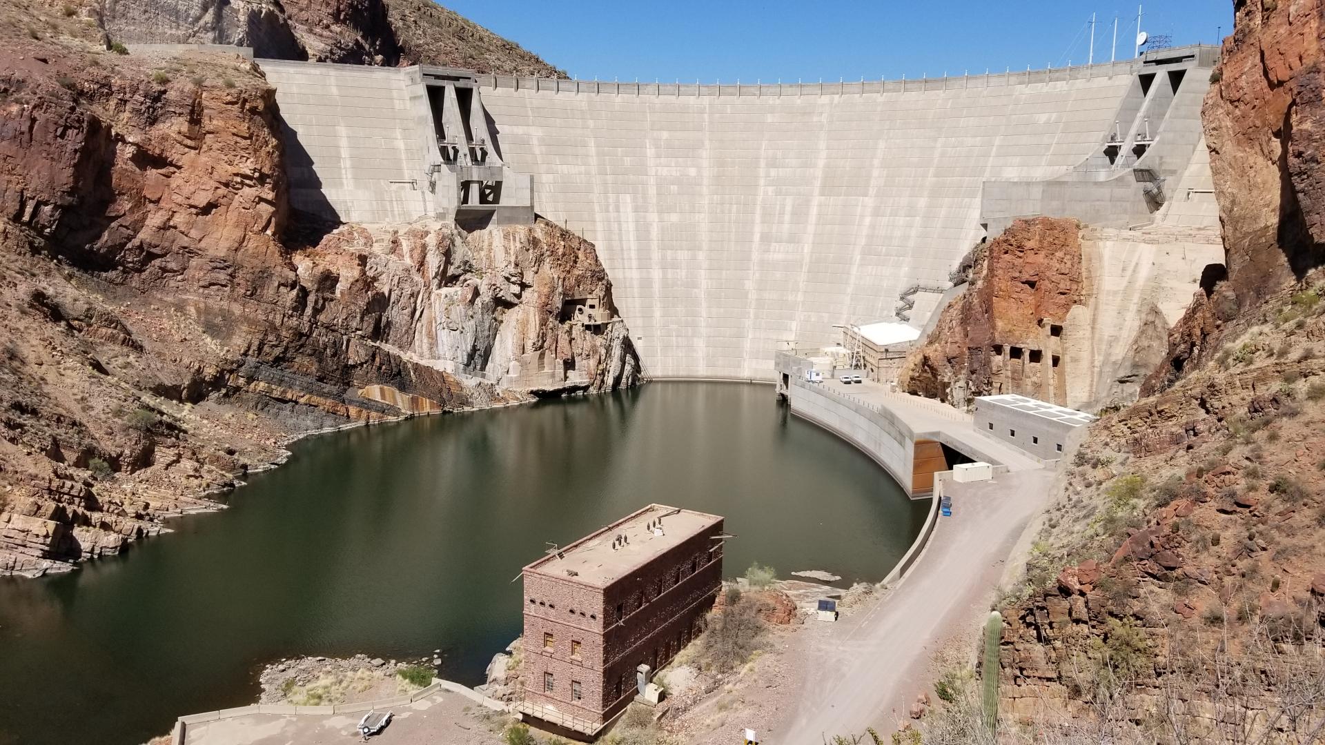 Theodore Roosevelt Dam near Phoenix, AZ